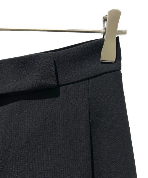 MaxMara（マックスマーラ）MaxMara (マックスマーラ) スリットワイドパンツ ブラック サイズ:38の古着・服飾アイテム