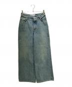 LOEWEロエベ）の古着「ハイウエスト ワイドパンツ」｜インディゴ