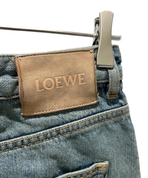 LOEWE（ロエベ）LOEWE (ロエベ) ハイウエスト ワイドパンツ インディゴ サイズ:38の古着・服飾アイテム
