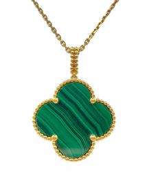 VAN CLEEF & ARPELS（ヴァンクリーフ＆アーペル）の古着「Magic Alhambra Necklace Malachite マジック アルハンブラ ネックレス マラカイト VCARO3MG00」