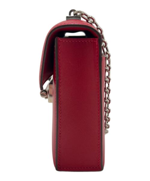 HERMES（エルメス）HERMES (エルメス) Verrou Chain mini ヴェルー チェーン ミニ/レッド系/ヴォータデラクト/シルバー金具/C刻印:2018年製 レッド サイズ:ミニ/miniの古着・服飾アイテム