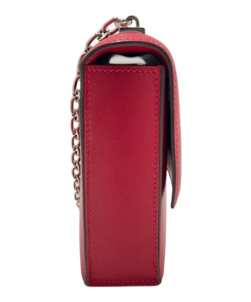 HERMES（エルメス）HERMES (エルメス) Verrou Chain mini ヴェルー チェーン ミニ/レッド系/ヴォータデラクト/シルバー金具/C刻印:2018年製 レッド×シルバー金具 サイズ:ミニ/miniの古着・服飾アイテム
