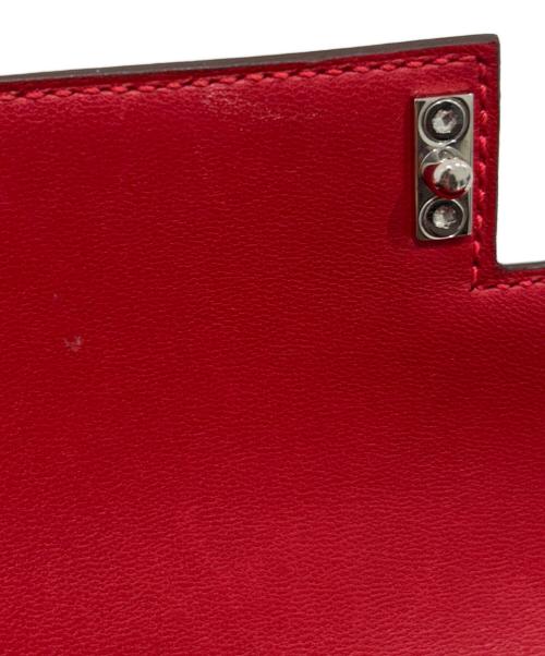 HERMES（エルメス）HERMES (エルメス) Verrou Chain mini ヴェルー チェーン ミニ/レッド系/ヴォータデラクト/シルバー金具/C刻印:2018年製 レッド サイズ:ミニ/miniの古着・服飾アイテム