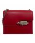 HERMES（エルメス）の古着「Verrou Chain mini ヴェルー チェーン ミニ/レッド系/ヴォータデラクト/シルバー金具/C刻印:2018年製」｜レッド