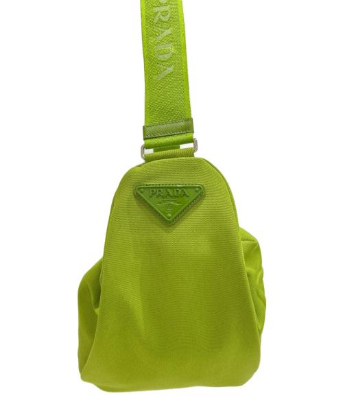 PRADA（プラダ）PRADA (プラダ) トライアングル キャンバス ショルダーバッグ 2VY007 010 F0613の古着・服飾アイテム