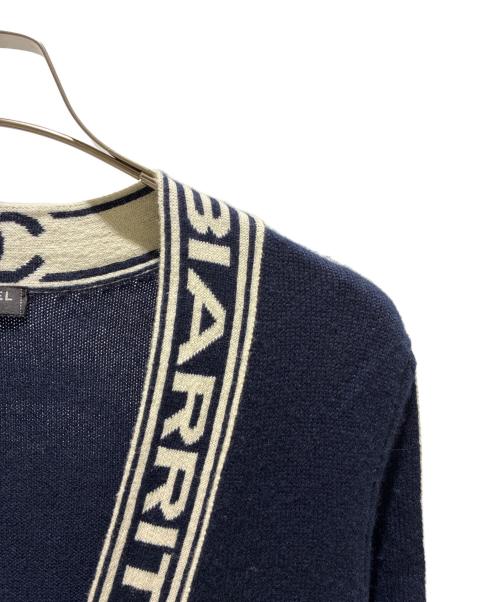 CHANEL（シャネル）CHANEL (シャネル) ロングニットカーディガンP60732K46366 ネイビー サイズ:34の古着・服飾アイテム