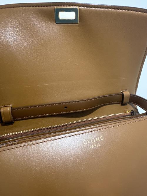 CELINE（セリーヌ）CELINE (セリーヌ) クラシックボックス ミディアム ブラウン サイズ:ミディアムの古着・服飾アイテム