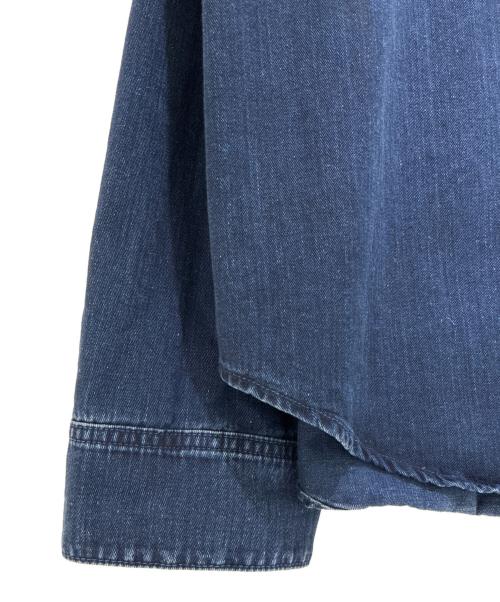 LOEWE（ロエベ）LOEWE (ロエベ) ANAGRAM OVERSHIRT H526Y1DW13 インディゴ サイズ:48の古着・服飾アイテム