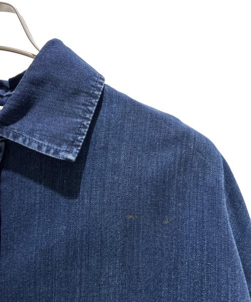 LOEWE（ロエベ）LOEWE (ロエベ) ANAGRAM OVERSHIRT H526Y1DW13 インディゴ サイズ:48の古着・服飾アイテム