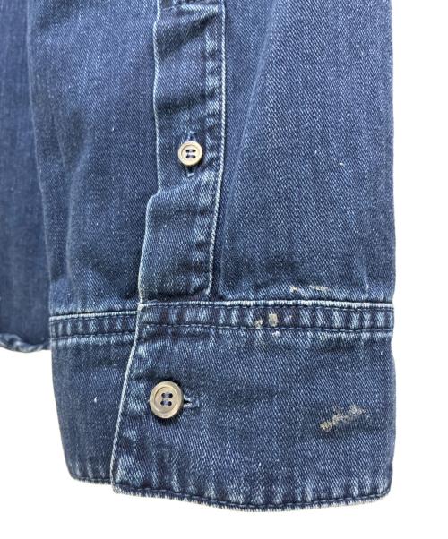 LOEWE（ロエベ）LOEWE (ロエベ) ANAGRAM OVERSHIRT H526Y1DW13 インディゴ サイズ:48の古着・服飾アイテム