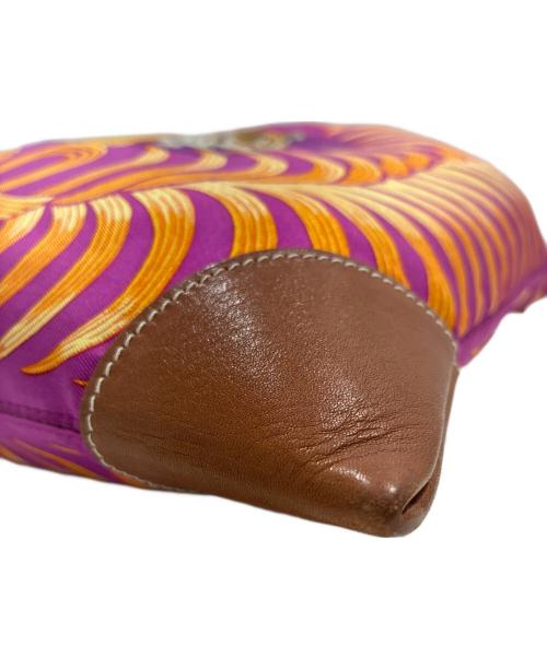 HERMES（エルメス）HERMES (エルメス) シルキーシティPM/Silky city/王者の虎/TIGER ROYAL パープル×レザー サイズ:PMの古着・服飾アイテム