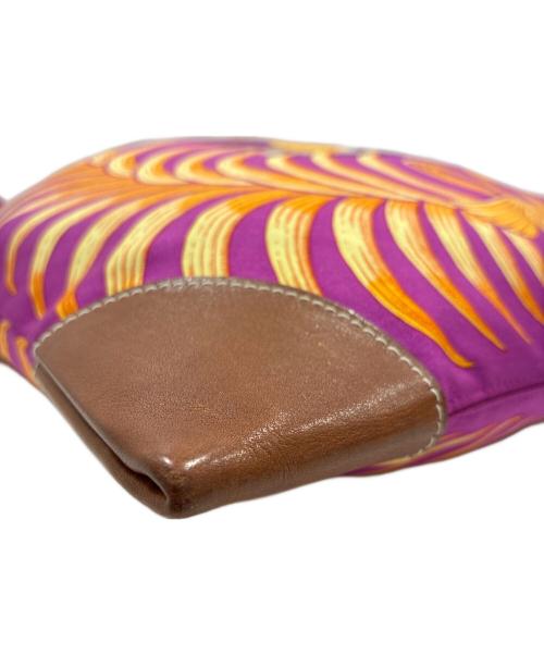 HERMES（エルメス）HERMES (エルメス) シルキーシティPM/Silky city/王者の虎/TIGER ROYAL パープル×レザー サイズ:PMの古着・服飾アイテム