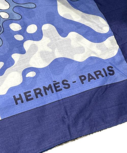 HERMES（エルメス）HERMES (エルメス) 大判スカーフ ドルフィンモチーフの古着・服飾アイテム