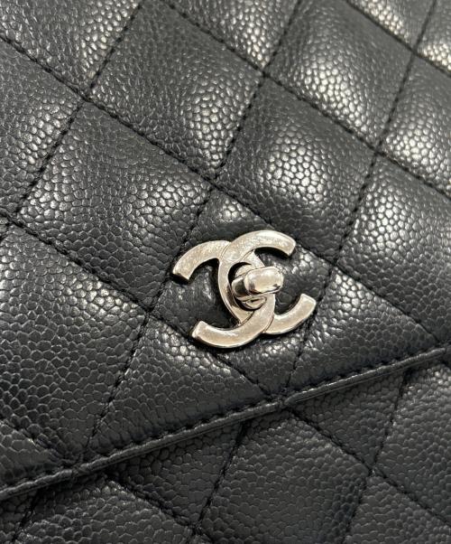 CHANEL（シャネル）CHANEL (シャネル) トップハンドルハンドバッグ ブラックの古着・服飾アイテム