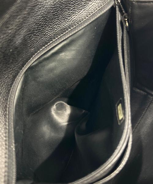 CHANEL（シャネル）CHANEL (シャネル) トップハンドルハンドバッグ ブラックの古着・服飾アイテム