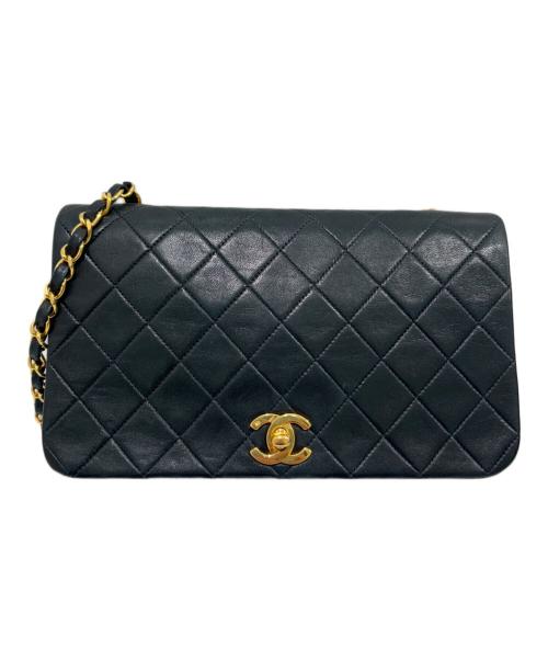 CHANEL（シャネル）CHANEL (シャネル) フルフラップマトラッセショルダーバッグ ブラック サイズ:23の古着・服飾アイテム