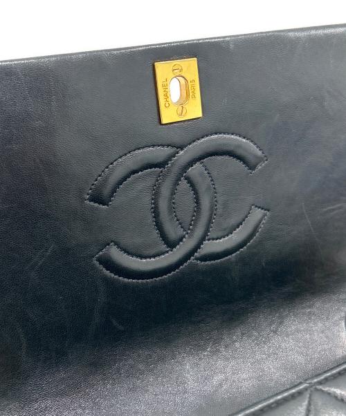 CHANEL（シャネル）CHANEL (シャネル) フルフラップマトラッセショルダーバッグ ブラック サイズ:23の古着・服飾アイテム