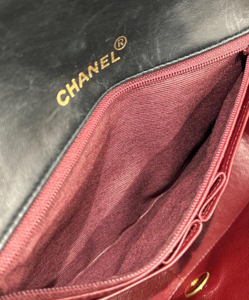 CHANEL（シャネル）CHANEL (シャネル) フルフラップマトラッセショルダーバッグ ブラック サイズ:23の古着・服飾アイテム
