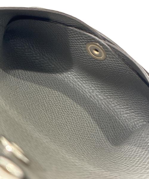 HERMES（エルメス）HERMES (エルメス) Calvi Duo Card Case Etain カルヴィ デュオ /ヴォーエプソン/エタン/K刻印：2025年製 エタンの古着・服飾アイテム