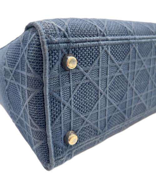 Christian Dior（クリスチャン ディオール）Christian Dior (クリスチャン ディオール) Lady Dior レディディオール D-LITE ミディアムバッグ ブルー サイズ:ミディアムの古着・服飾アイテム