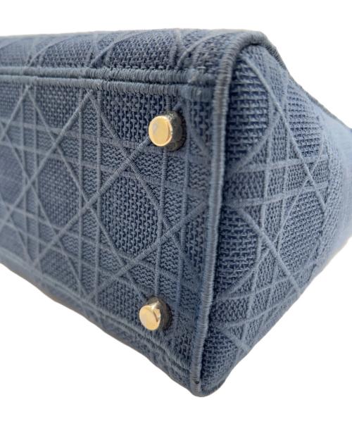 Christian Dior（クリスチャン ディオール）Christian Dior (クリスチャン ディオール) Lady Dior レディディオール D-LITE ミディアムバッグ ブルー サイズ:ミディアムの古着・服飾アイテム