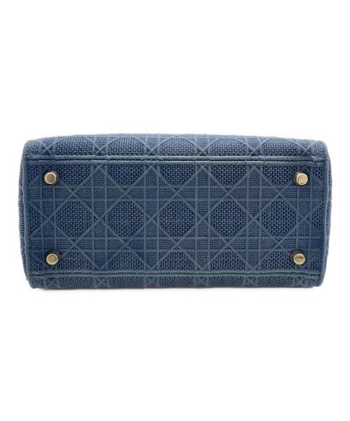Christian Dior（クリスチャン ディオール）Christian Dior (クリスチャン ディオール) Lady Dior レディディオール D-LITE ミディアムバッグ ブルー サイズ:ミディアムの古着・服飾アイテム