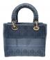 Christian Dior (クリスチャン ディオール) Lady Dior レディディオール D-LITE ミディアムバッグ ブルー サイズ:ミディアム：260000円