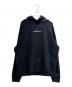 Maison Margiela（メゾンマルジェラ）の古着「反転ロゴ刺繍プルオーバーフーディ FN-MN-SHIR000850」｜ブラック