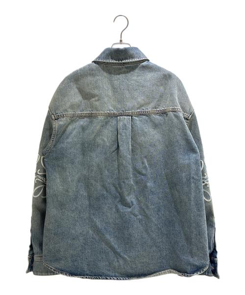 LOEWE（ロエベ）LOEWE (ロエベ) ANAGRAM OVERSHIRT H526Y1DW13 インディゴ サイズ:48の古着・服飾アイテム