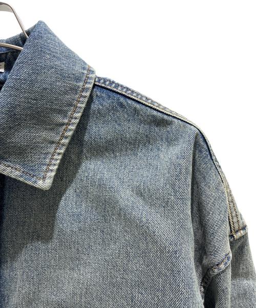 LOEWE（ロエベ）LOEWE (ロエベ) ANAGRAM OVERSHIRT H526Y1DW13 インディゴ サイズ:48の古着・服飾アイテム