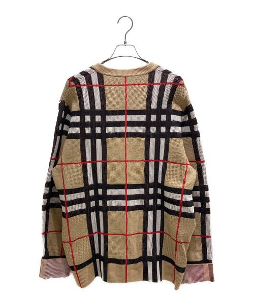 BURBERRY（バーバリー）BURBERRY (バーバリー) Harriford cardigan 8070287 ベージュ サイズ:XLの古着・服飾アイテム