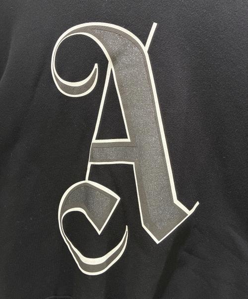 MONCLER（モンクレール）MONCLER (モンクレール) Palm Angels (パーム エンジェルス) グリッター ラメ PA ロゴスタンドネックスウェットH209L8G00006 M2513 ブラック サイズ:Lの古着・服飾アイテム