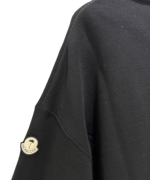 MONCLER（モンクレール）MONCLER (モンクレール) Palm Angels (パーム エンジェルス) グリッター ラメ PA ロゴスタンドネックスウェットH209L8G00006 M2513 ブラック サイズ:Lの古着・服飾アイテム