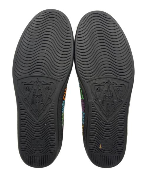 GUCCI（グッチ）GUCCI (グッチ) GG サイケデリック ローカットスニーカー 610085 ブラック サイズ:6の古着・服飾アイテム