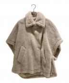 MaxMaraマックスマーラ）の古着「テディベアケープ/ファーコート/ショートコート」｜ピンク