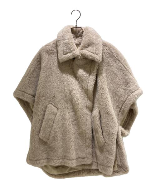 MaxMara（マックスマーラ）MaxMara (マックスマーラ) テディベアケープ/ファーコート/ショートコート ピンク サイズ:Freeの古着・服飾アイテム
