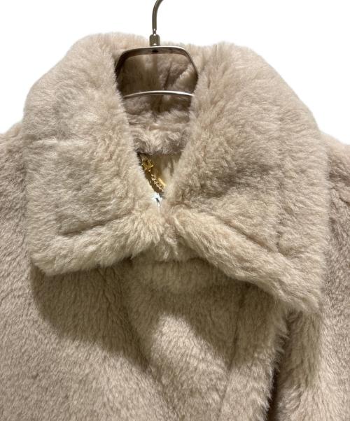 MaxMara（マックスマーラ）MaxMara (マックスマーラ) テディベアケープ/ファーコート/ショートコート ピンク サイズ:Freeの古着・服飾アイテム