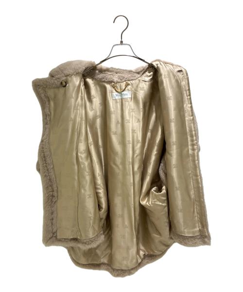 MaxMara（マックスマーラ）MaxMara (マックスマーラ) テディベアケープ/ファーコート/ショートコート ピンク サイズ:Freeの古着・服飾アイテム