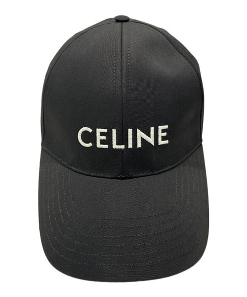 CELINE（セリーヌ）CELINE (セリーヌ) ロゴベースボールキャップ 2AUA1242N ブラック サイズ:Mの古着・服飾アイテム