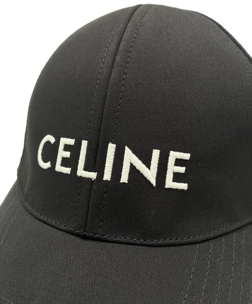 CELINE（セリーヌ）CELINE (セリーヌ) ロゴベースボールキャップ 2AUA1242N ブラック サイズ:Mの古着・服飾アイテム