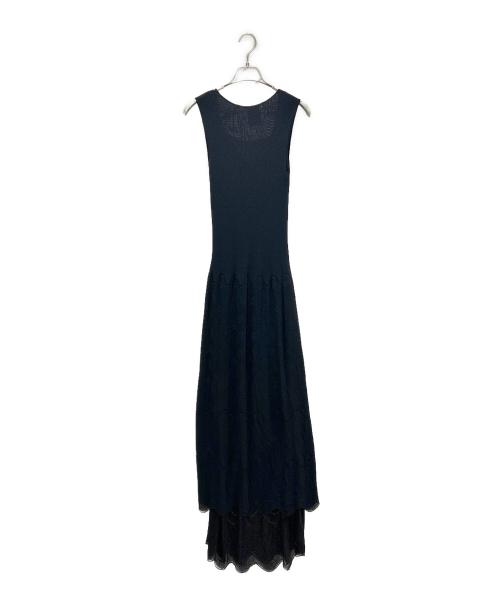 CHANEL（シャネル）CHANEL (シャネル) レーヨンニットマキシワンピース ブラック サイズ:38の古着・服飾アイテム