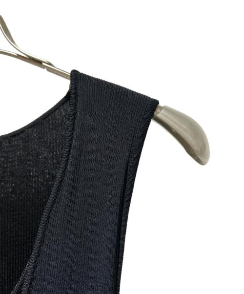 CHANEL（シャネル）CHANEL (シャネル) レーヨンニットマキシワンピース ブラック サイズ:38の古着・服飾アイテム