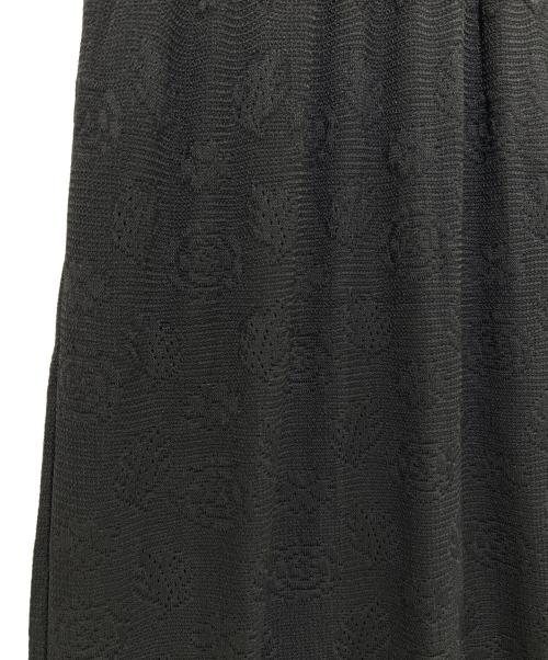 CHANEL（シャネル）CHANEL (シャネル) レーヨンニットマキシワンピース ブラック サイズ:38の古着・服飾アイテム