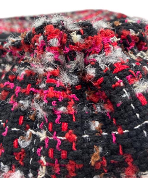 CHANEL（シャネル）CHANEL (シャネル) ツイードキャップ レッド×ピンクの古着・服飾アイテム