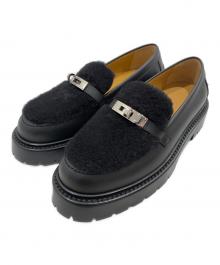 HERMES（エルメス）の古着「モカシン 《アイコン》ローファー」｜ブラック