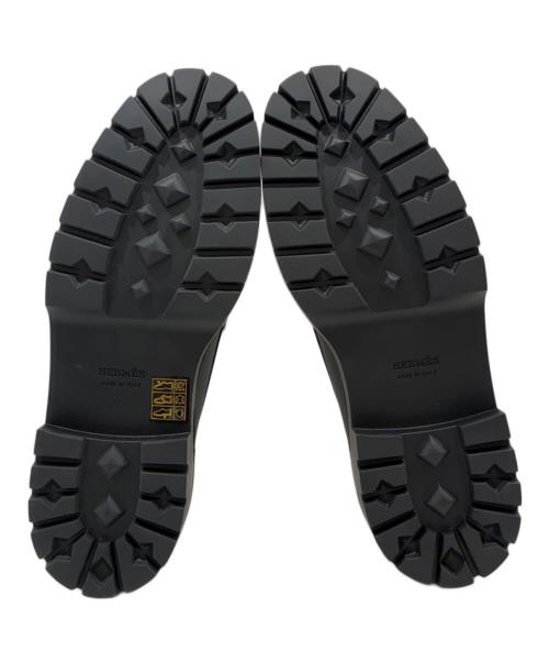 HERMES（エルメス）HERMES (エルメス) モカシン 《アイコン》ローファー ブラック サイズ:37.5の古着・服飾アイテム