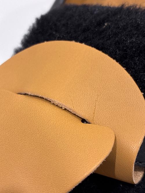 HERMES（エルメス）HERMES (エルメス) モカシン 《アイコン》ローファー ブラック サイズ:37.5の古着・服飾アイテム