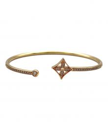 LOUIS VUITTON（ルイ ヴィトン）の古着「ブレスレット ツイスト ブロッサム（イエローゴールド×ダイヤモンド）/Blossom Twist Bracelet Yellow Gold Diamond Fine Jewelry/Q95712」