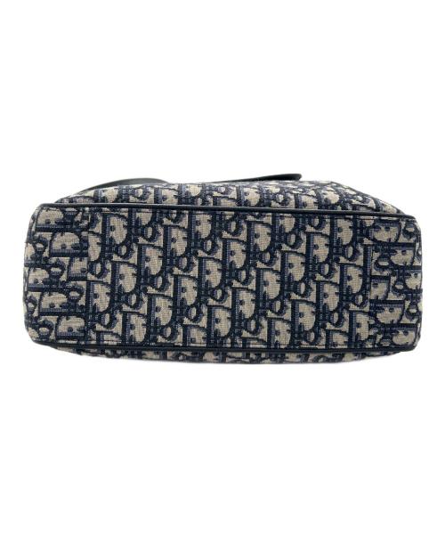 Christian Dior（クリスチャン ディオール）Christian Dior (クリスチャン ディオール) Oblique Saddle Tote Bag オブリーグ サドル トートバッグ 1ADSH175YKS ベージュ×ネイビーの古着・服飾アイテム