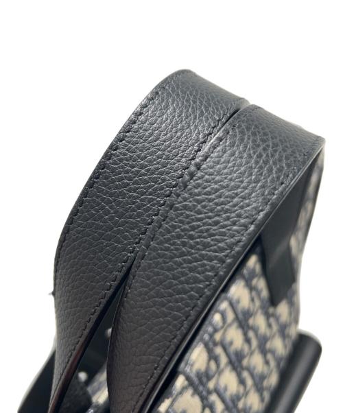 Christian Dior（クリスチャン ディオール）Christian Dior (クリスチャン ディオール) Oblique Saddle Tote Bag オブリーグ サドル トートバッグ 1ADSH175YKS ベージュ×ネイビーの古着・服飾アイテム